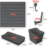 Pegboard Combination Kit with 4 Pegboards and 18 Accessories Modular Hanging for Wall Organiser V178-36100