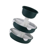 3 Tier Rotable Hot Pot Vegetable Tray Multifunctional Rotating Hot Pot Platter Fruit Snack Plate for V1294-YM0901-3117240227211