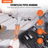 VEVOR Pipe Tube Bender, 1/4"-7/8" Ratcheting Tubing Benders, 90&deg;Forward/Reverse Pipes Bending Tools V952-JLWGJCSGPFXW7G1M2V0