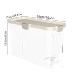 Refrigerator Drink Dispenser 4L Fridge Cold Water Kettle Jar Transparent Leak Proof Beverage Storage V1192-AZ-W-19838