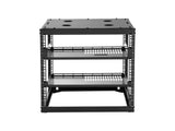 12U Open Frame Network Rack, 585 mm Depth, Wall Mounted or Floor Standing Server Rack, Heavy Duty 4 V952-KFSJJHS12UW2JXGBZ001V0