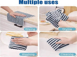 Homaxy 12 Pack Kitchen Dish Cloths, Reusable Fast Drying Microfiber V1258-DP02-F-152