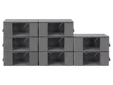Artiss Blanket Storage Bags Box X8 Clothes Quilt Container 84L Organiser Grey BLS-DIY-LIN01-GYX8