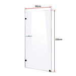 900 x 2100mm Frameless 10mm Safety Glass Shower Screen V63-828971