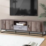 Artiss TV Cabinet Entertainment Unit 180cm Industrial FURNI-G-IND-TV02-WD-AB