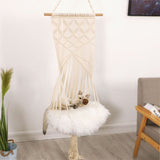 Macrame Cat Hammock Hanging Woven Cat Bed Macrame Wall Decoration V1294-YM0717-10125779
