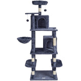 Cat Tree 174 cm Cat Tower with Cat Condos Sisal Scratching Post Dark Grey V952-DXSMS8C2FSH0S4J5KV0