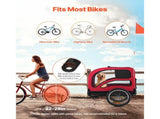 Dog Bike Trailer, Supports up to 45 kg, Pet Cart Bicycle Carrier for Small & Large Dogs, Easy V952-TCSCWZXCTC10QAEQQ001V0