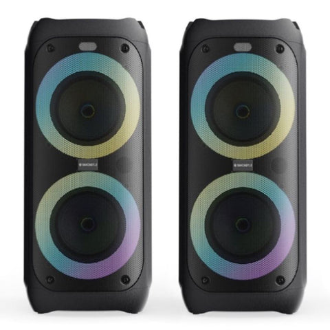 Majority PS200 -Bundled Party Speaker 100w Bluetooth Karaoke-DJ-Party-PA System - Black V398-MY-1000002980-2P