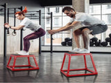 Plyometric Jump Box, 18 Inch Plyo Box, Steel Plyometric Platform and Jumping Agility Box, Anti-Slip V952-TXTD18YCGTHSGS4ASV0