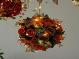 Artificial Peony Flower Ball with Lights String Lifelike Portable Faux Silk Hydrangea Flower for V1294-YM0901-210725SH02-2