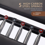 Powertrain Aria Pilates Reformer Machine Steel Foldable Home Gym Equipment Exercise Trainer Bla PLT-CHY-S03-BK