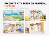 2 Pack 31.5 Inch Wedding Flower Stand Acrylic Laminate Geometric Vase Column Floral Display Stand V767-VVR-HLHJLFTJXKTLPJWCUV0