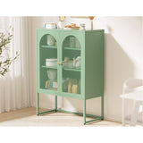Artiss Buffet Sideboard Metal Cabinet - ELMA Green AI-SIDE-M-04-GN-AB