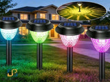 Solar Garden Lights In-Ground Lights Multi-Colour Outdoor Lights Solar Pathway - Black - Size m V1347-DSZ-001-123-BLK-M