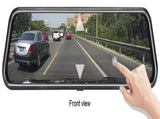 10-Inch Dual Lens Dash Cam Mirror - 1080P FHD Touch Screen Car DVR with Rear Camera, Night Vision & V888-ELOSUNG35863
