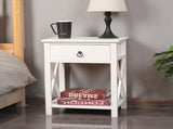 Levede 2x Bedside Tables Drawers Side EB0604X2