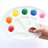 27 Pcs No Spill Paint Cups Set with Paint Brushes and Paint Tray Palette, Paint Cups with Lids for V1192-AZ-W-28751