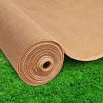 Instahut 70% Shade Cloth 3.66x10m Shadecloth Sail Heavy Duty Beige SH-CL-366X100-175-BE