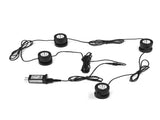 Set of 4 Warm White Pond Lights LED Submersible Fountain Lights IP68 Waterproof Underwater Landscape V1294-YM0901-3119250001912