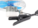 12V 25W Mini Portable Auto Vehicle Clip On Cooling Oscillating Fan for Car Truck Dashboard V1294-YM0722-JYB02166