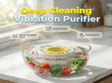 2 Sets New Produce Cleaner Machine, Fruit and Vegetable Washing Machine for Kitchen, Food Friendly V1107-122-59790-WHT-2SET