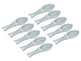 10Pcs Fish Scale Remover Portable Hand Held Hangable Compact Efficient Fish Scaler Brush for Kitchen V1294-YM0714-3118210302811