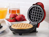 WXH Mini Waffle Maker - Electric Nonstick Round Waffle Grill Machine, Compact Design V1263-JX-4477
