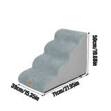 4 Step Curved Dog Ramp Stairs for Training V767-P-XD1299-4
