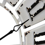 Large Antique White Roman Numeral Wall Clock 84cm V637-11053CLK