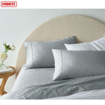 Accessorize 1900TC Cotton Rich Sheet Set Grey Queen V442-HIN-SHEETS-1900TCCOTTONRICH-GREY-QS