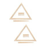 2 Sets Weaving Loom Crafting Weaving Triangle Weaving Handcraft Weave Board Weaving Tool V1366-AZ2-W-13615