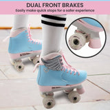 Circle Society Adjustable Kids Quad Roller Skates - Cotton Candy Rhythm Skates BS-168294