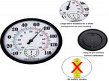 Indoor Outdoor Hygrometer - Waterproof Hanging Wall Decorative Outdoor V1370-AZ4-08245
