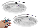 5050 300LED RGB Strip Lights IP65 12V Dimmable Color Changing Lamp Remote Control V1294-YM0901-3119210072811