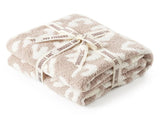 Leopard Print Checkerboard Flannel Throw Blanket - Anti-Pilling Trendy Soft V888-ELOSUNG49404