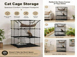 CARLA HOME Large Cat Cage Diy Enclosure, 3 Tier Pet Playpen Cat Kennel V178-36585