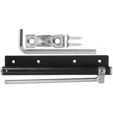 Durable Metal Door Closer Black Automatic Silent for Doors 2Pcs V1369-AZ3-W-20843