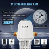 Spin Down Filter, 40 Micron Whole House Sediment Filter for Well Water, 1" G-M 1 1/4" G-M, 8 T/H V952-ZDCXQZSGLQFC03MQTV9