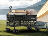 Double Decker Wagon Collapsible, 400L Heavy Duty Folding Wagon Cart, Extended Long Garden Cart with V952-ZDHYBXSSTCHS4GGRTV0