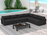 Alfresco Contemporary All-Weather Lounge Set White V264-OTF-543A-WHE-7PC