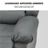 Fortia Luxury Recliner Lounge Chair, Single Faux Leather Armchair, for Home Theatre Cinema, Elderly, V219-HECRCRFOA4GY