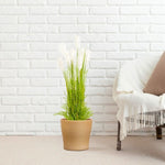 SOGA 150cm Wheat Plume Grass Artificial Plant, Home Decor APLANTFH6003