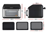 Devanti Air Fryer 13L LCD Fryers Oven AF-K-G-13L-BK