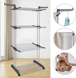 CARLA HOME Folding Drying Rack with Wheels and Adjustable Side Wings for Laundry Rack and LSB-36216