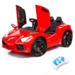 ROVO KIDS Lamborghini Inspired Ride-On Car, Remote Control, Battery Charger, Red V219-TOYROTRVL1RB