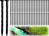 200 Pack Landscaping Spikes Anchoring Spike Plastic Ground Stake for Lawn, Weed Barriers, Turf, V1258-DP02-C-2737
