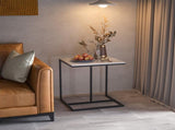 C-Shaped Marble Accent Side Table V767-JJ-XZ776