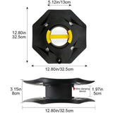 Robust Cable Black, Camping Cables Christmas Garlands Empty Holder for Connection Cables Rotary V1237-MS-626-465