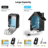 Wall Mounted Security Key Safe Box Adjustable 4 Digit Combinations Lock for Home V1369-AZ3-W-21151